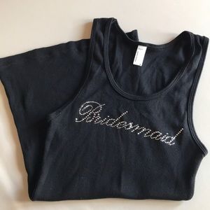 Rhinestone Bridesmaid Tank